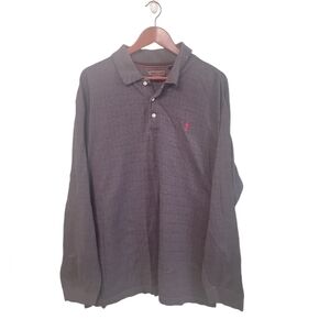 Payne Stewart Legacy Mens‎ Golf Check Chest Logo Shirt Size XL